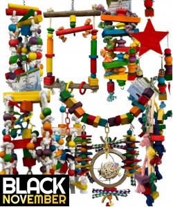 9 X Parrot Toy Pack - African Grey, Amazon, Cockatoo, Macaw Etc - RRP £146.91 - Pack 6